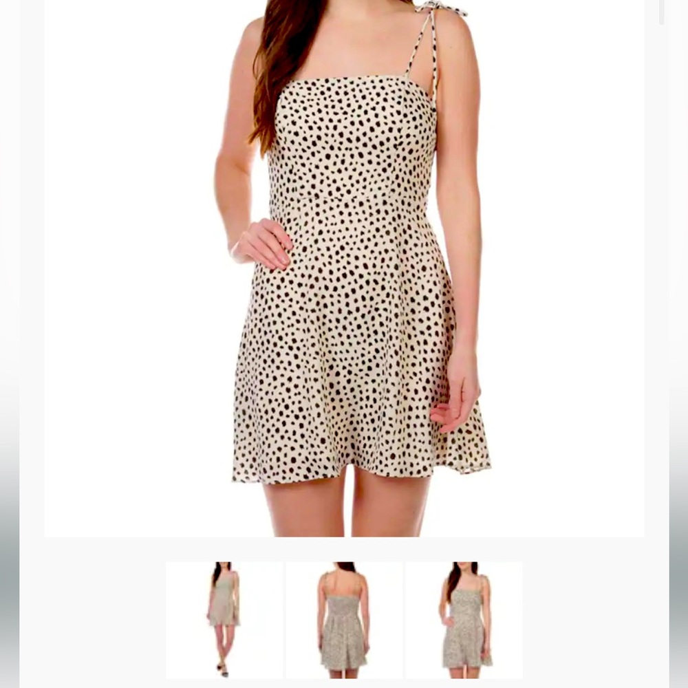 Lola Grace cream polka dot dress! Size Small! barely worn!